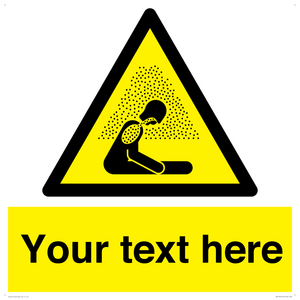 Custom warning asphyxiating atmosphere